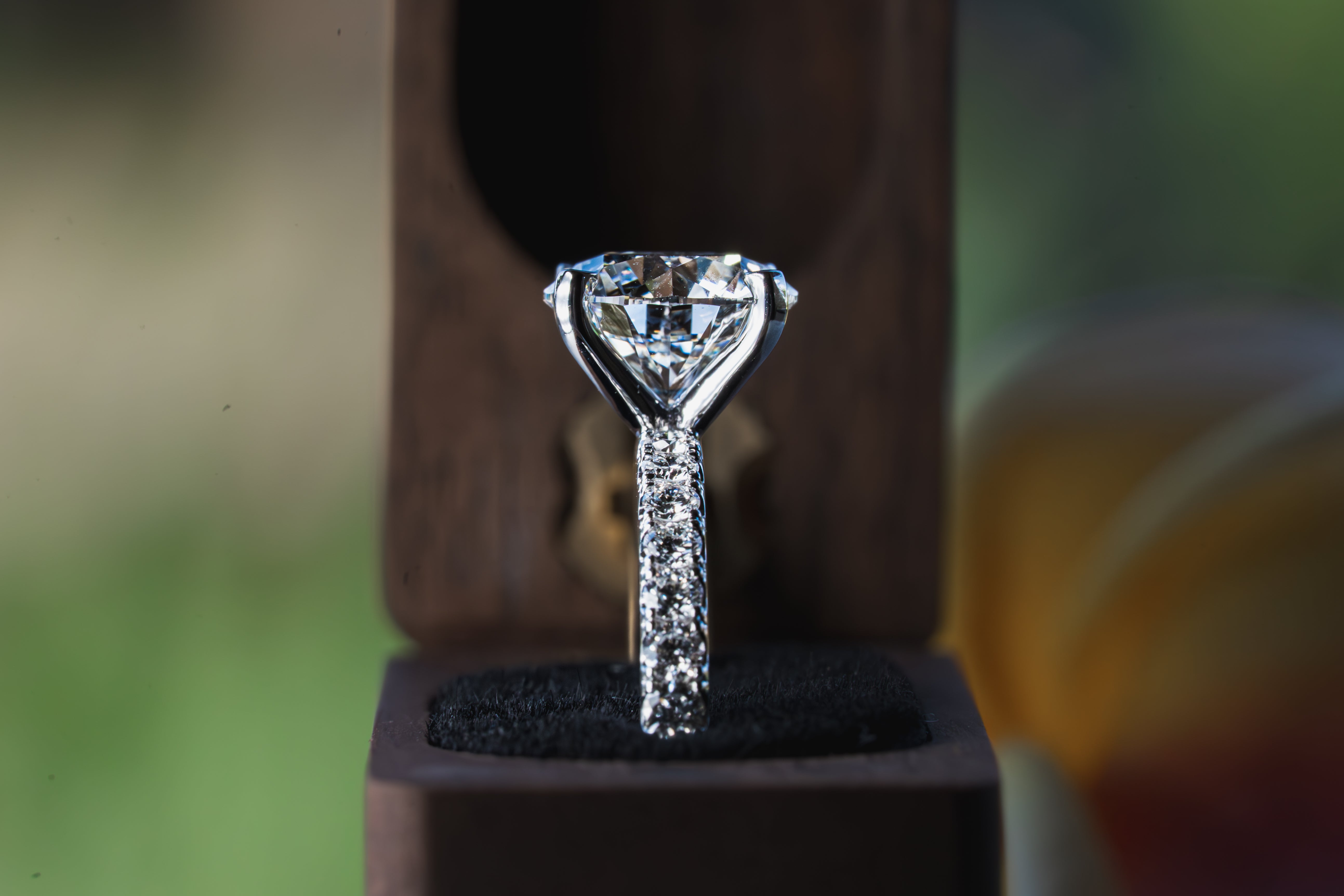 Custom Timeless Accented Engagement Ring
