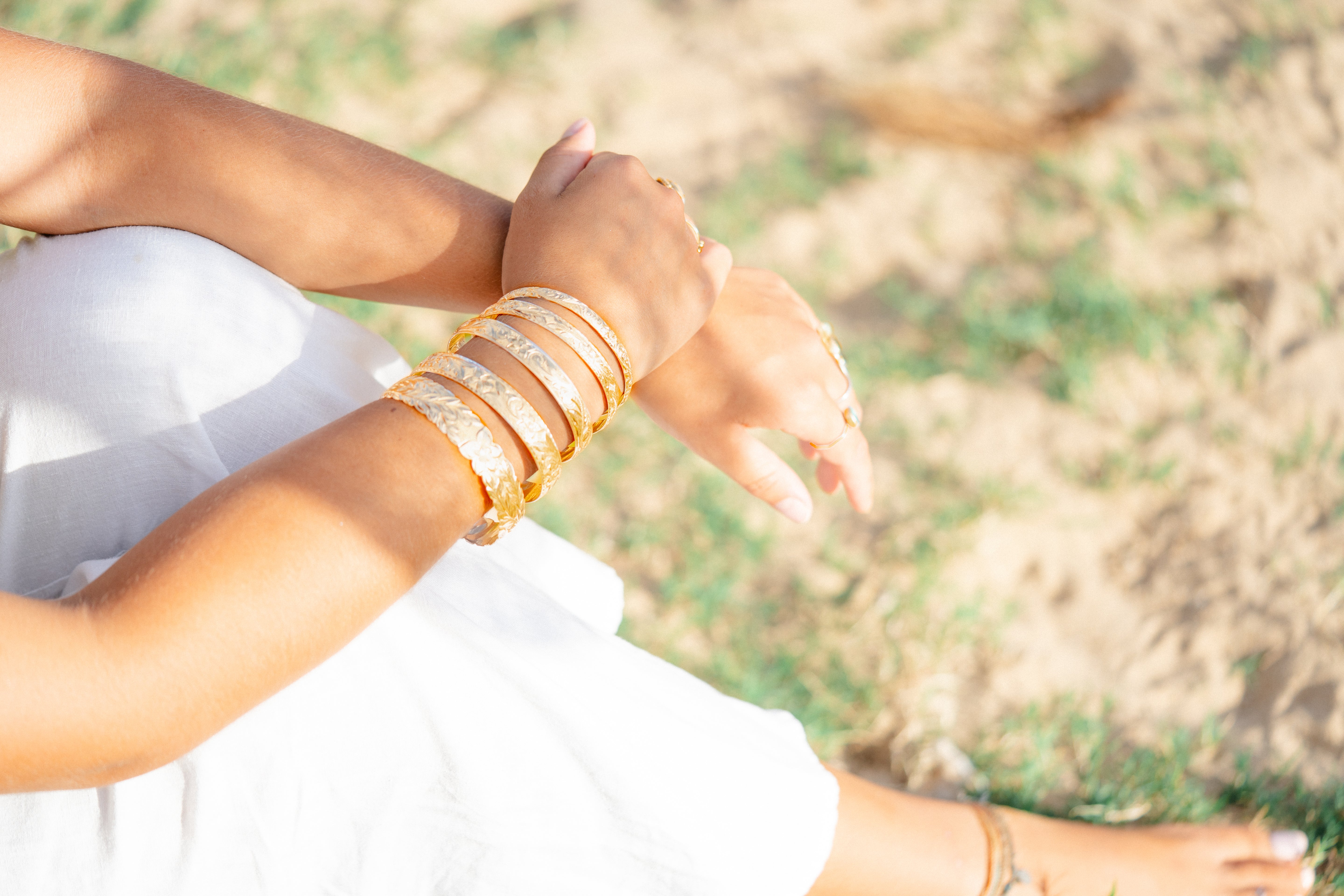 Custom Hawaiian Heirloom Bangle