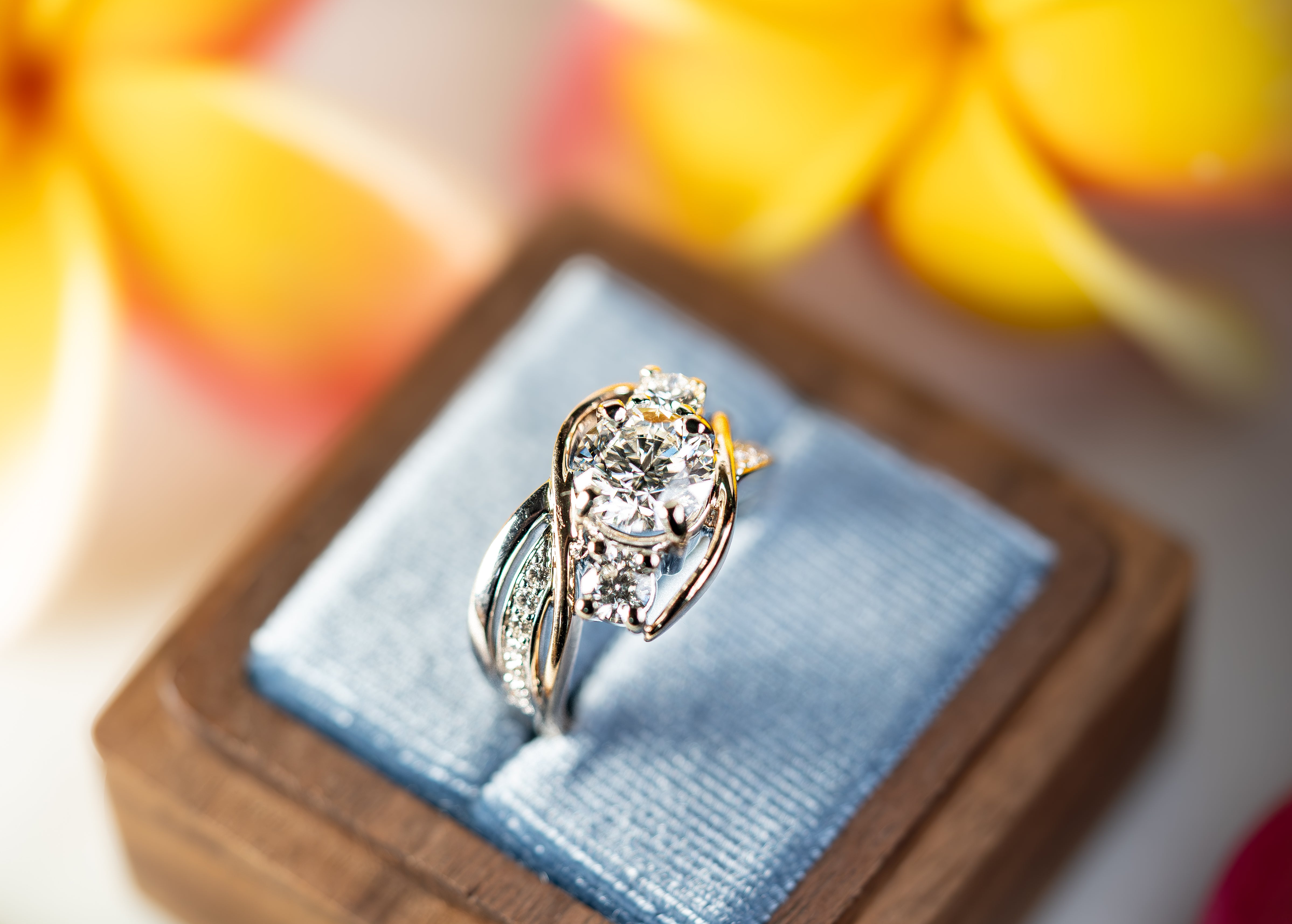 Custom 3 Stone Wave-Ring Design