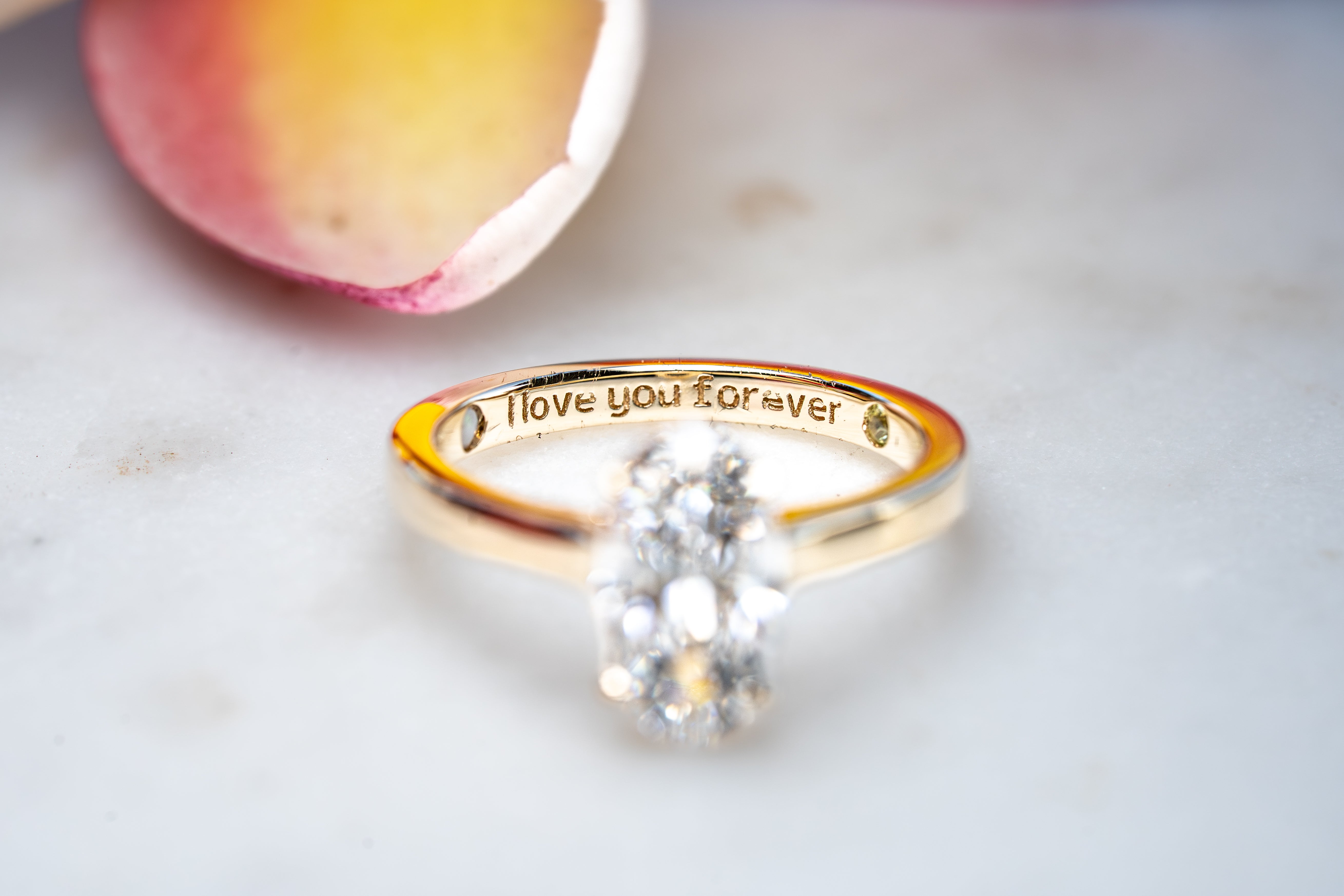 Custom Elongated Oval Solitaire Engagement Ring