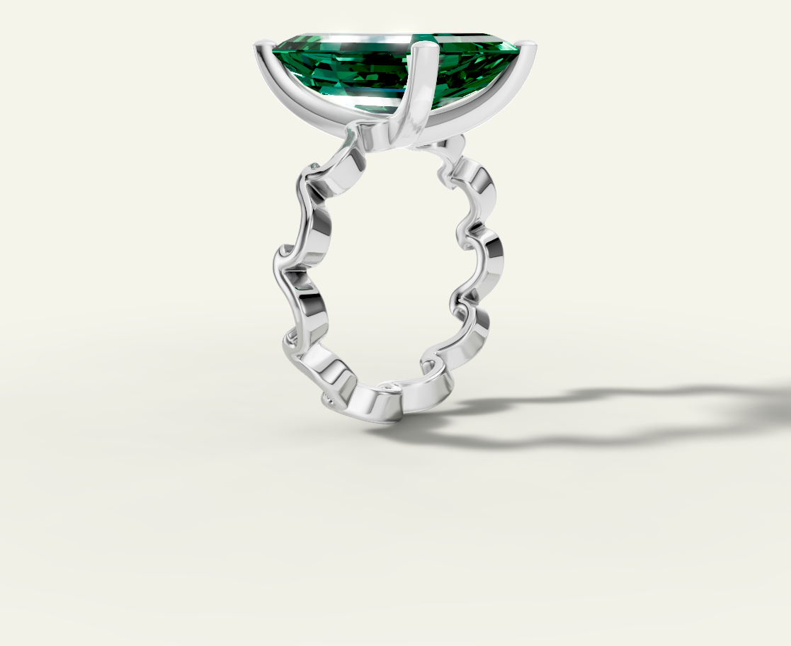 Golden Waves Ring