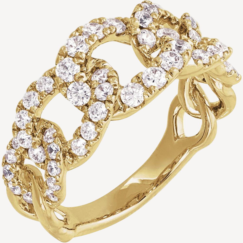 Diamond Link Ring