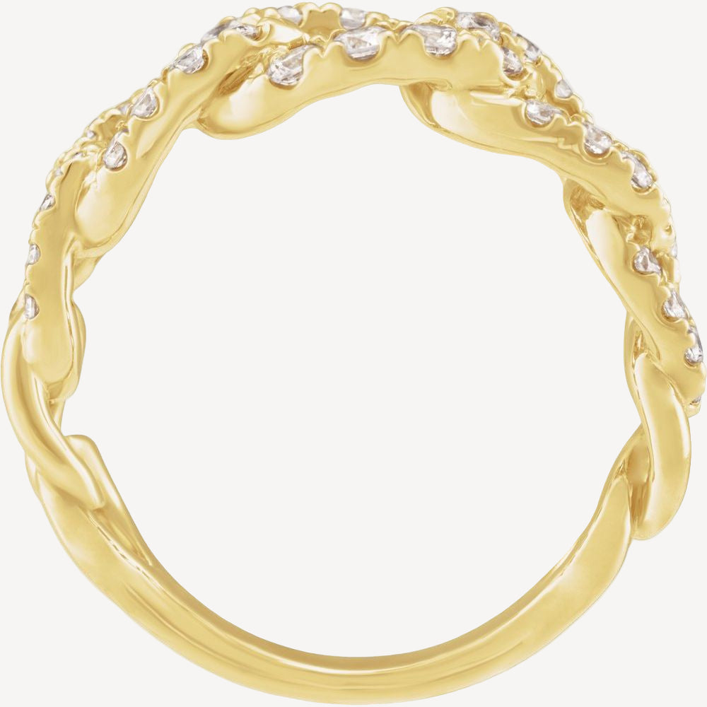 Diamond Link Ring