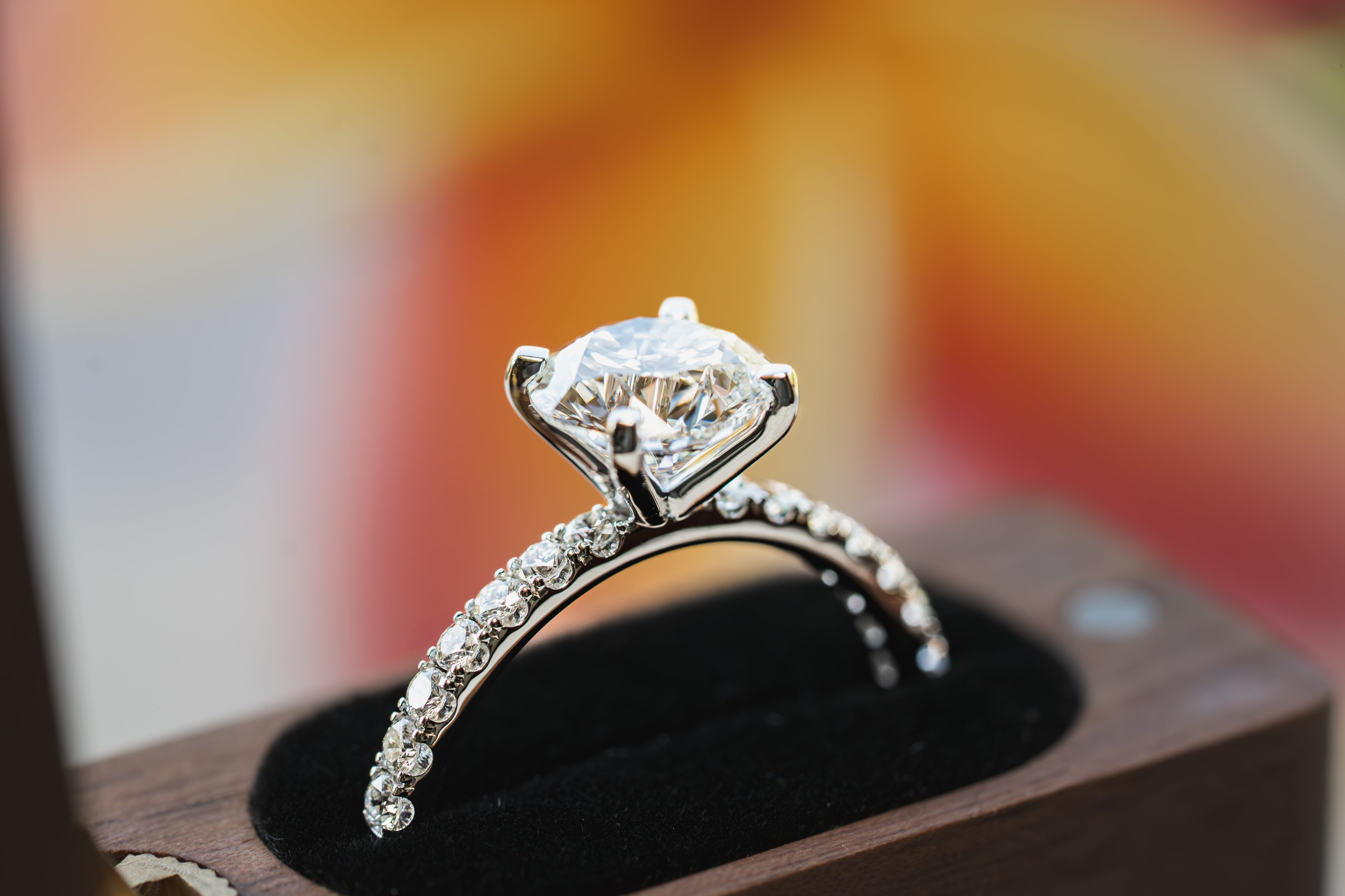 Custom Timeless Accented Engagement Ring