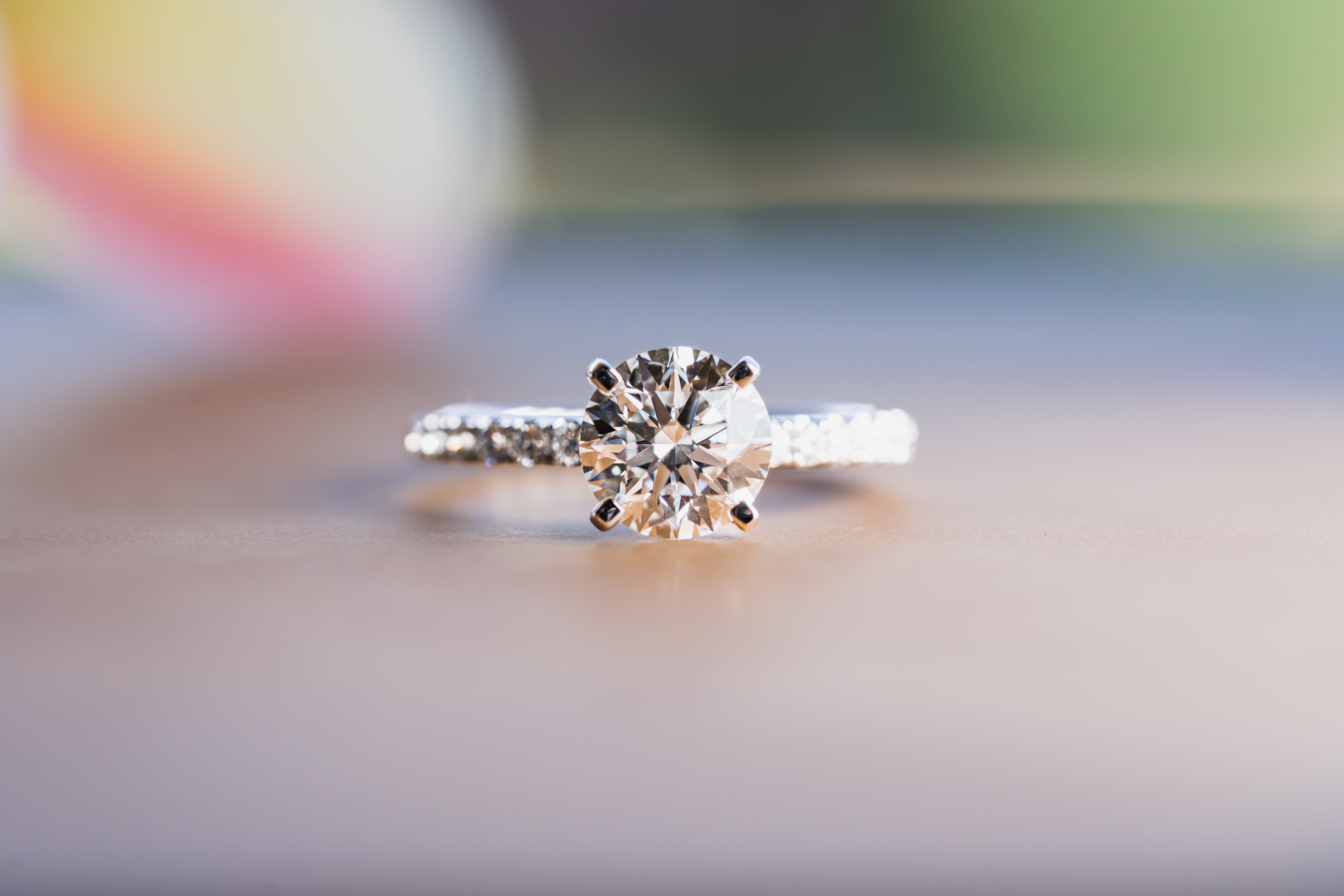 Custom Timeless Accented Engagement Ring