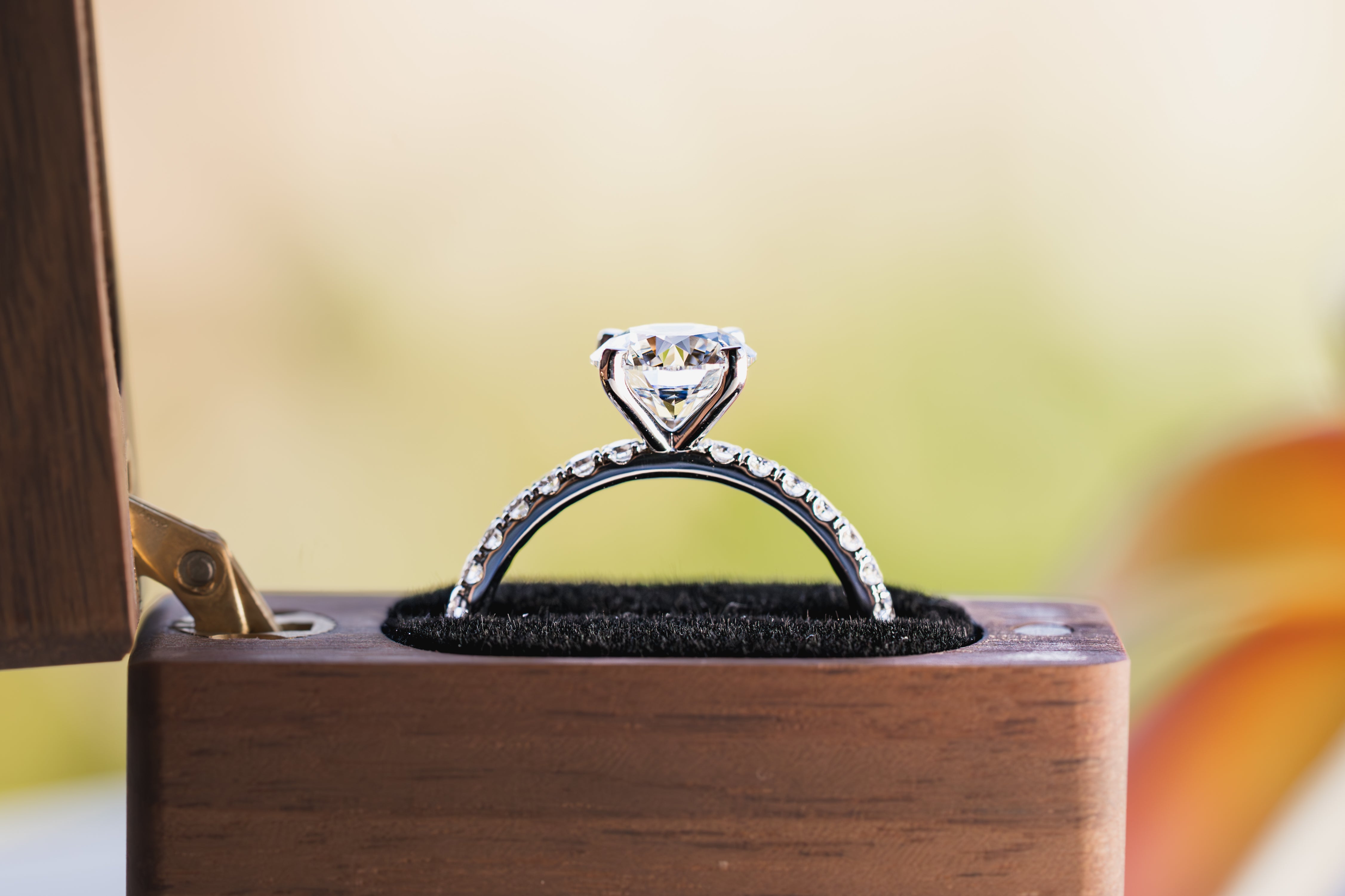 Custom Timeless Accented Engagement Ring