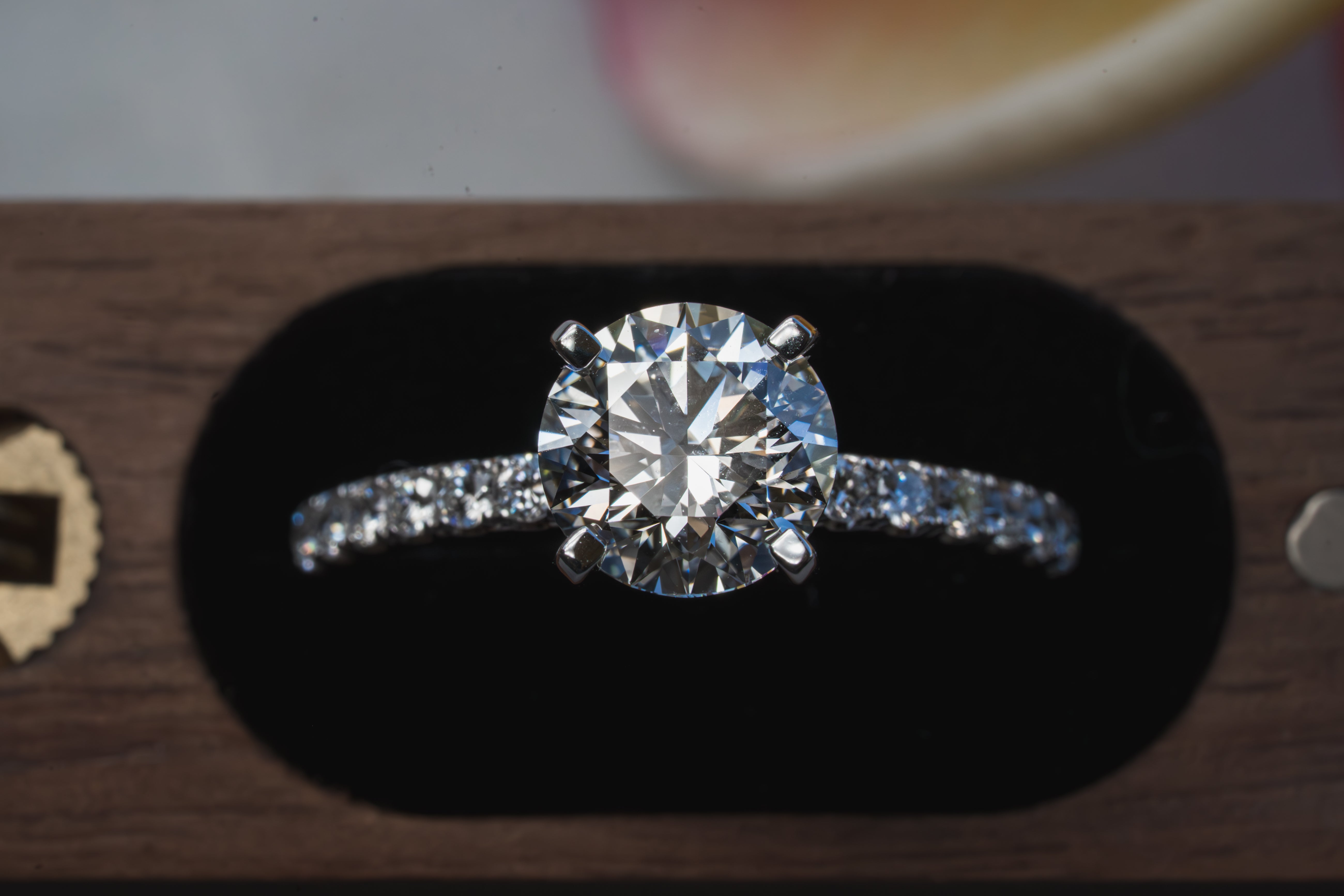 Custom Timeless Accented Engagement Ring