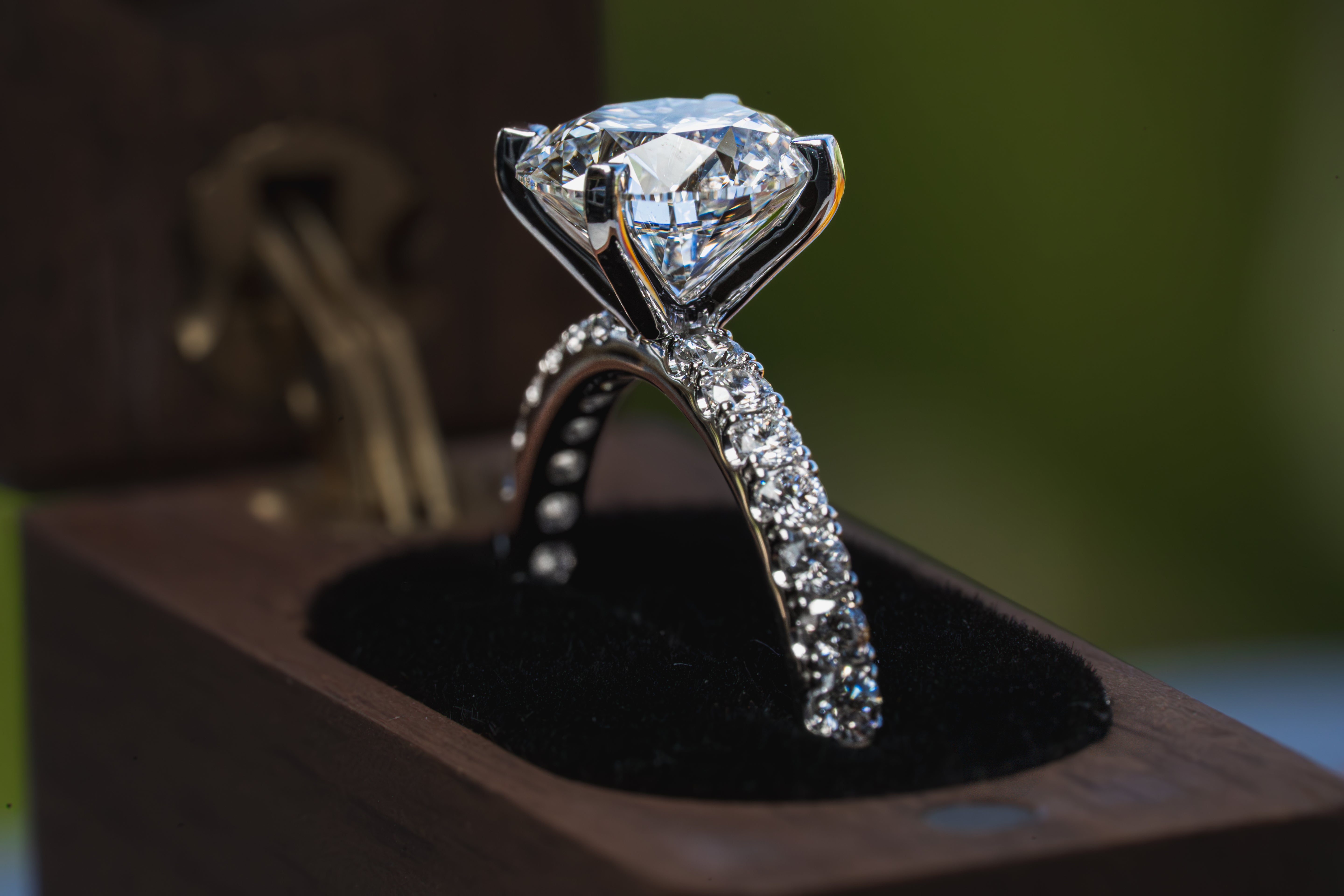 Custom Timeless Accented Engagement Ring