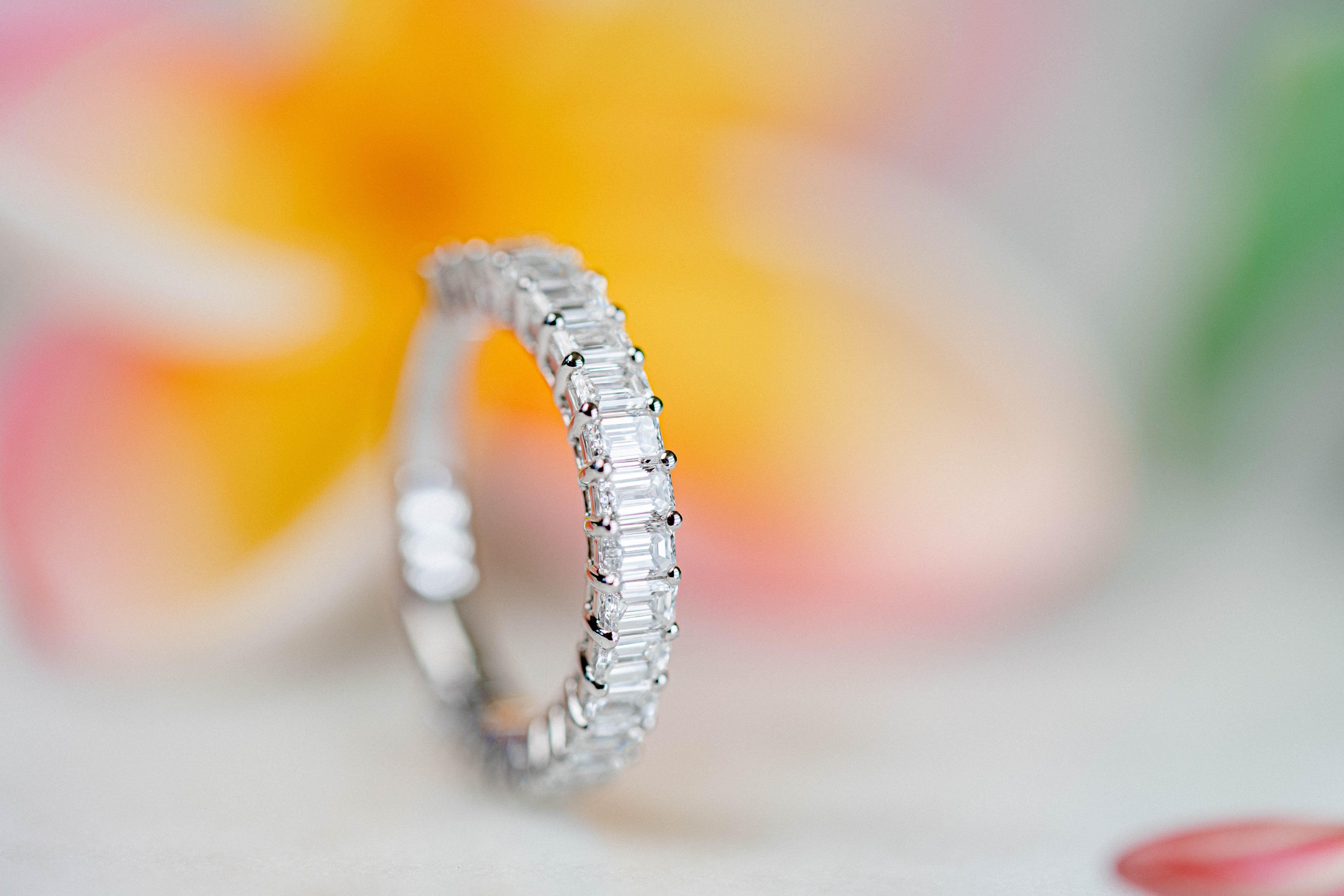 Custom Diamond Anniversary Semi Eternity Band