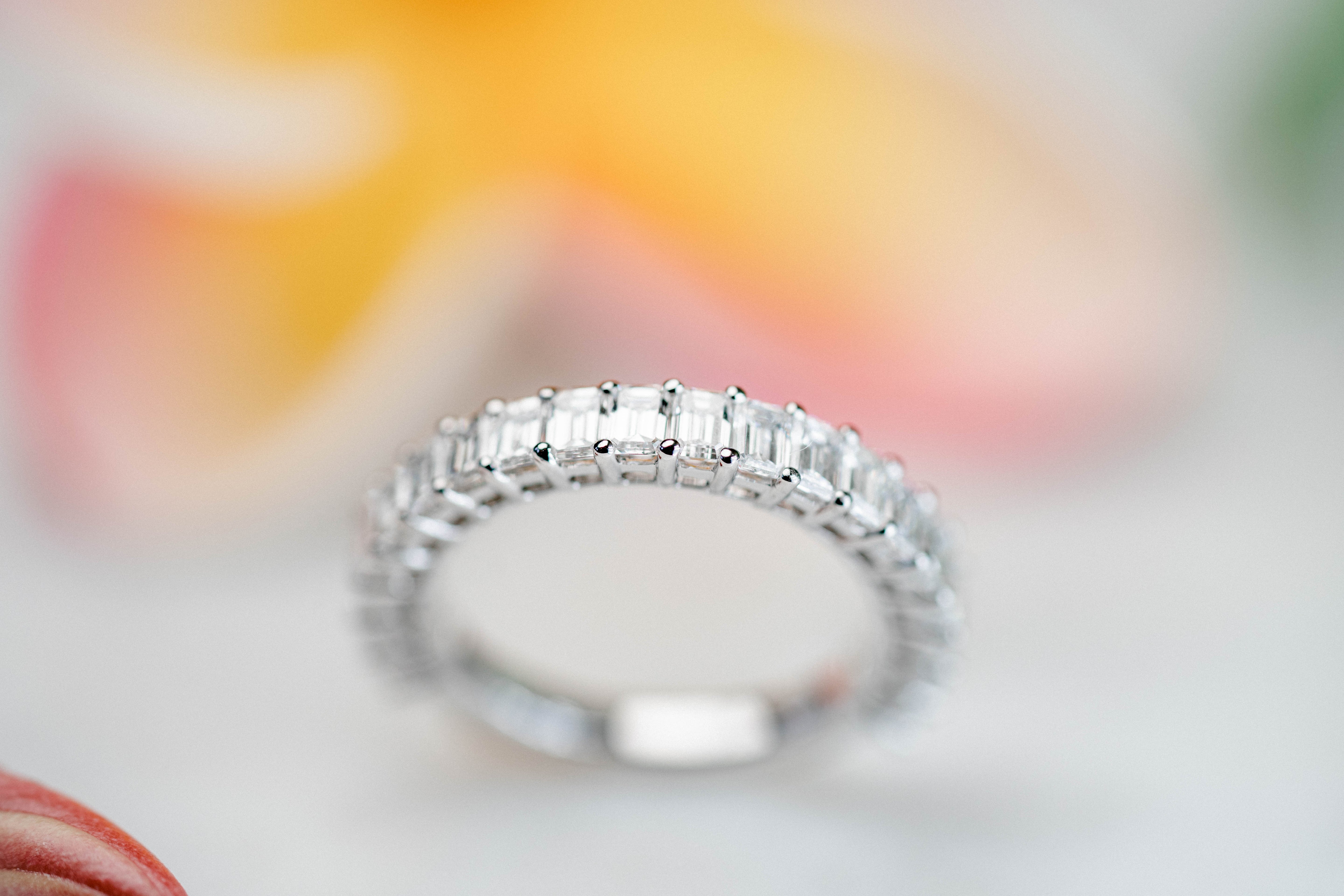 Custom Diamond Anniversary Semi Eternity Band