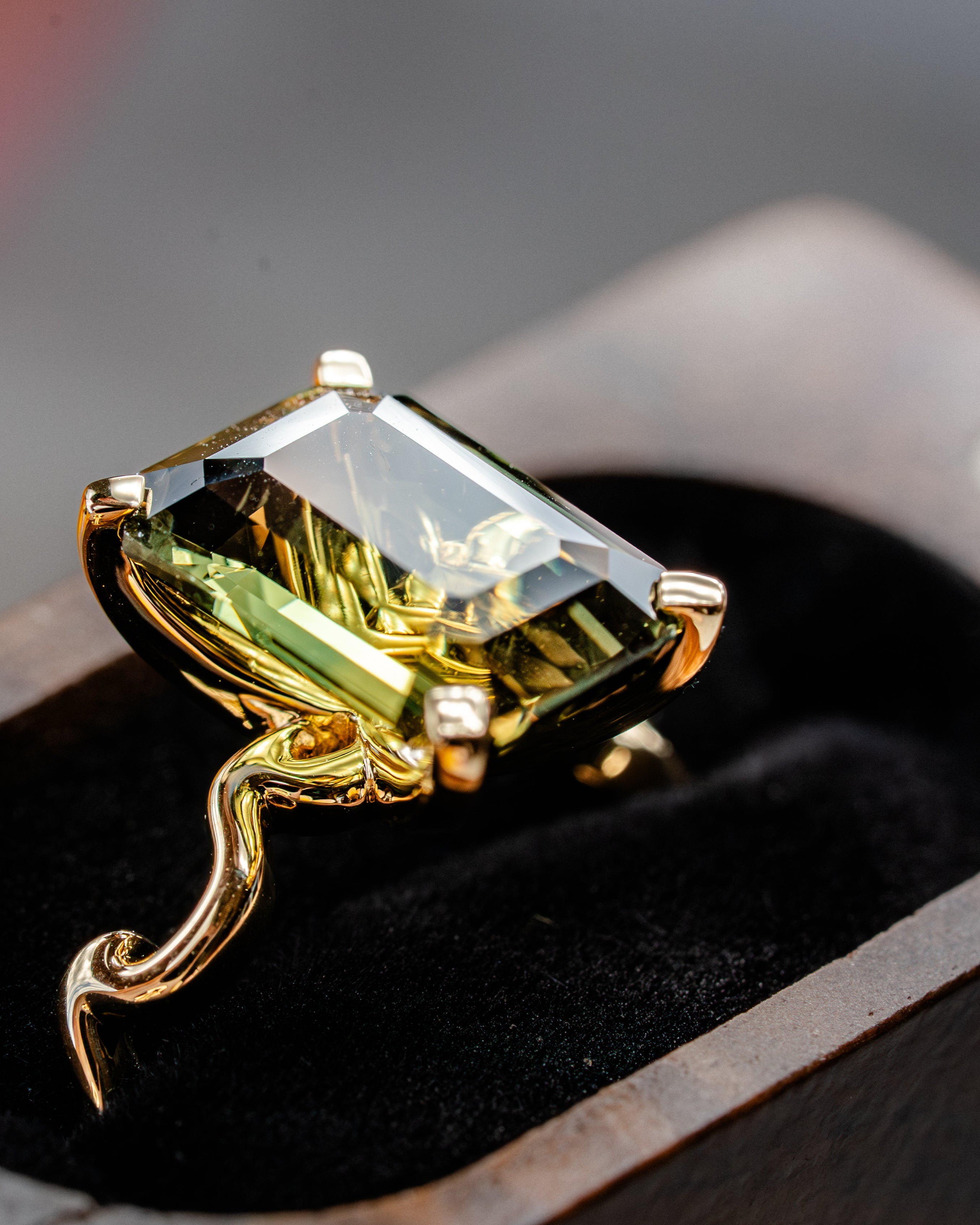 Golden Waves Ring
