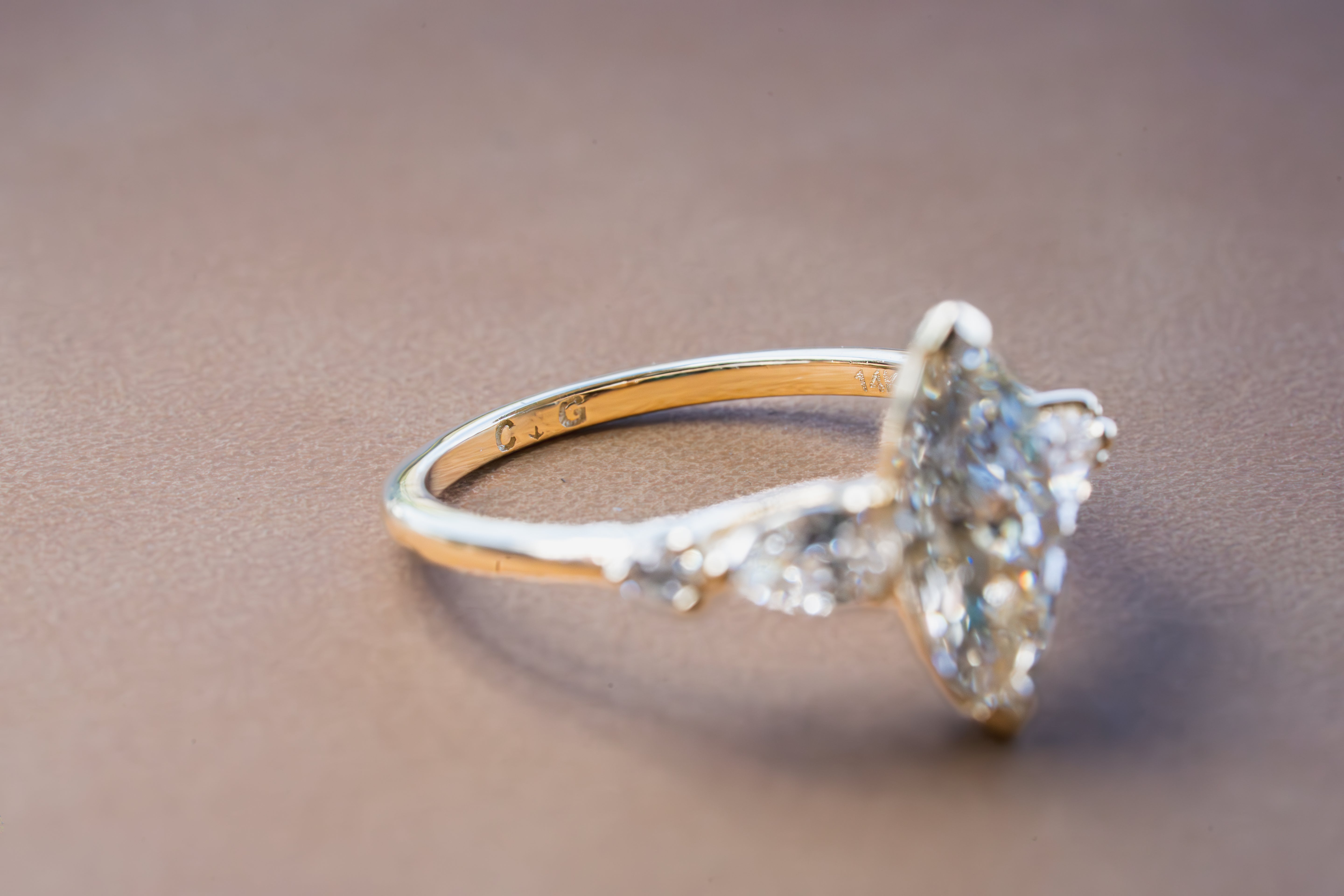 Custom Marquise Engagement Ring