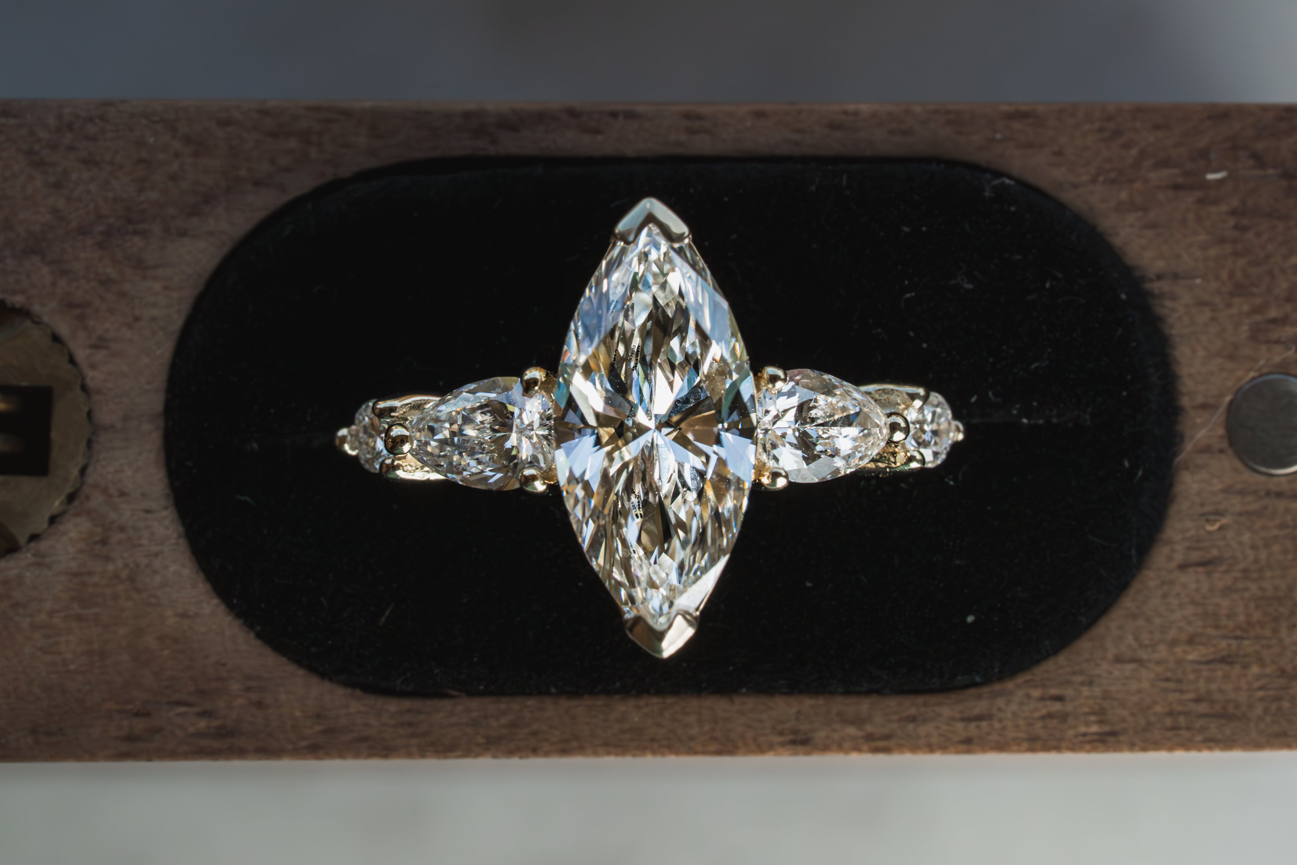 Custom Marquise Engagement Ring