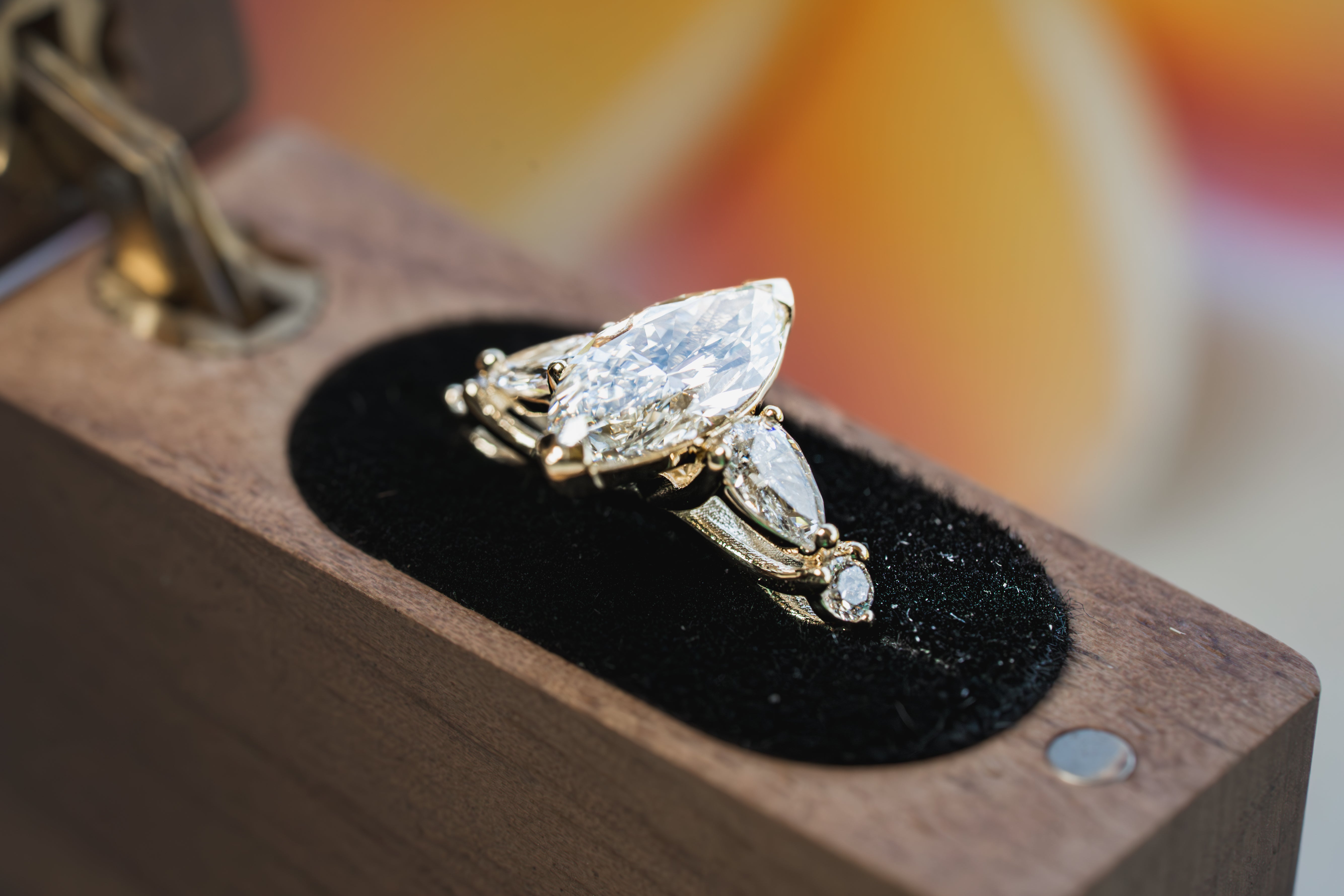 Custom Marquise Engagement Ring
