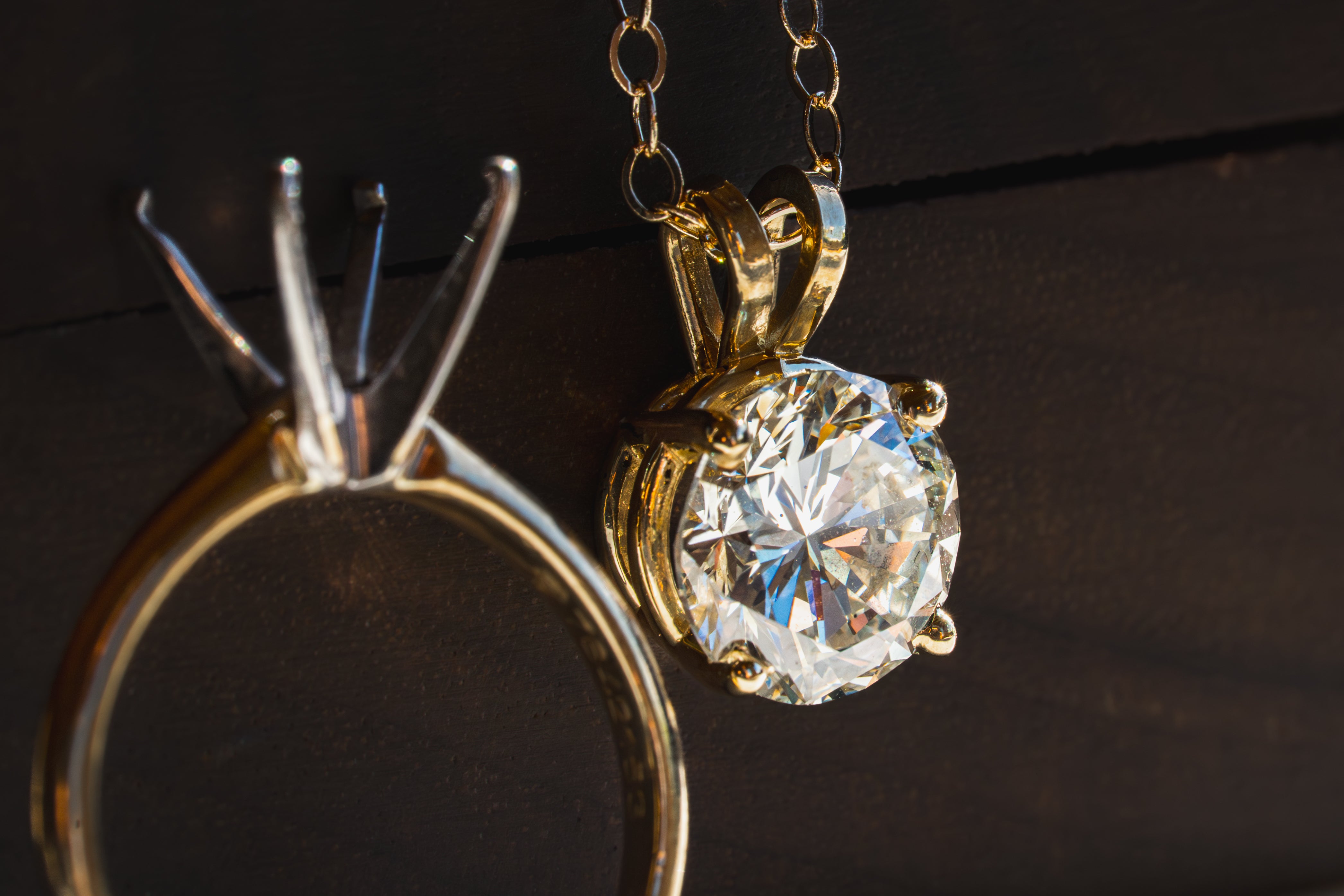 Custom Redesigned 3.6 Carat Diamond Pendant and Chain with Extender