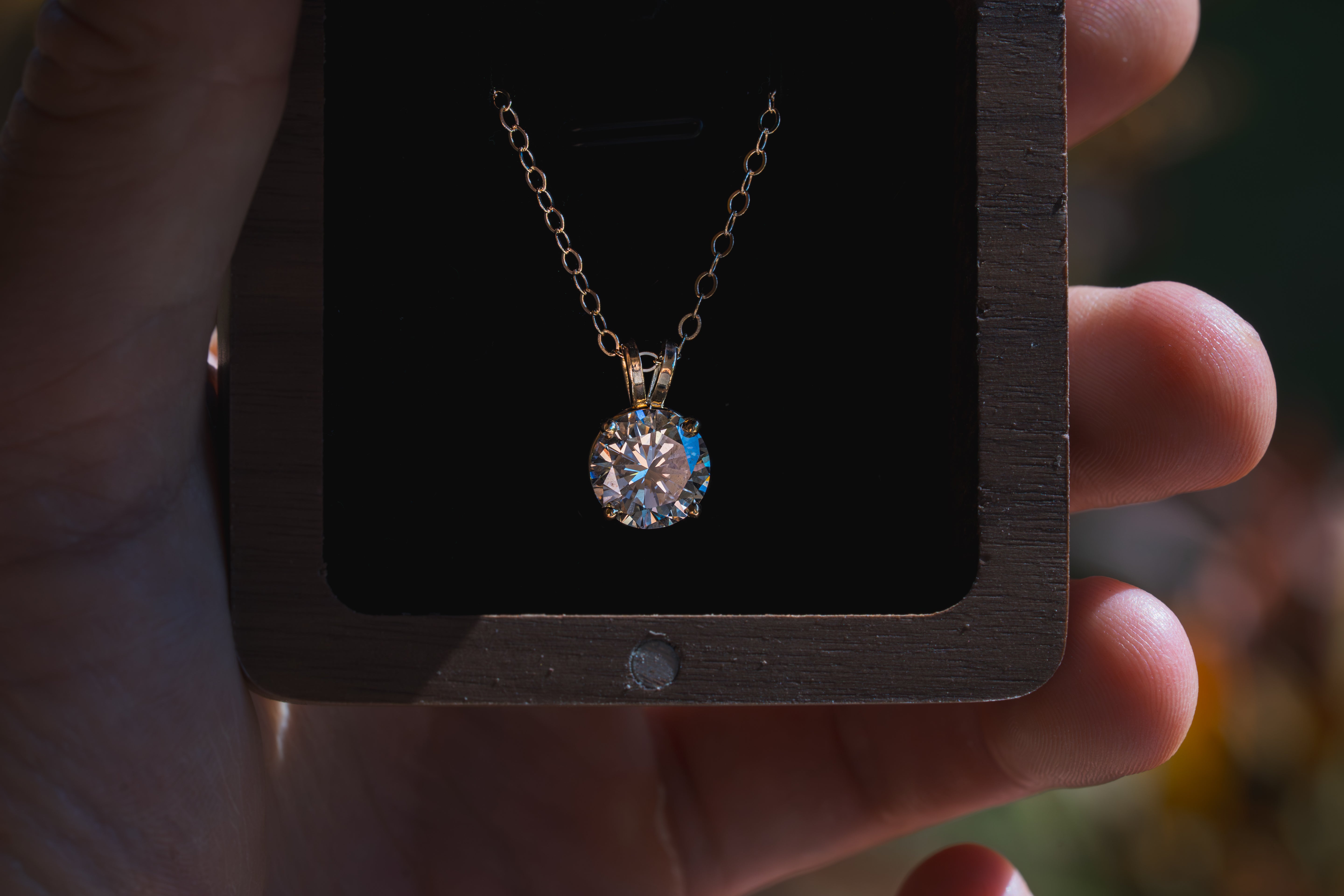 Custom Redesigned 3.6 Carat Diamond Pendant and Chain with Extender