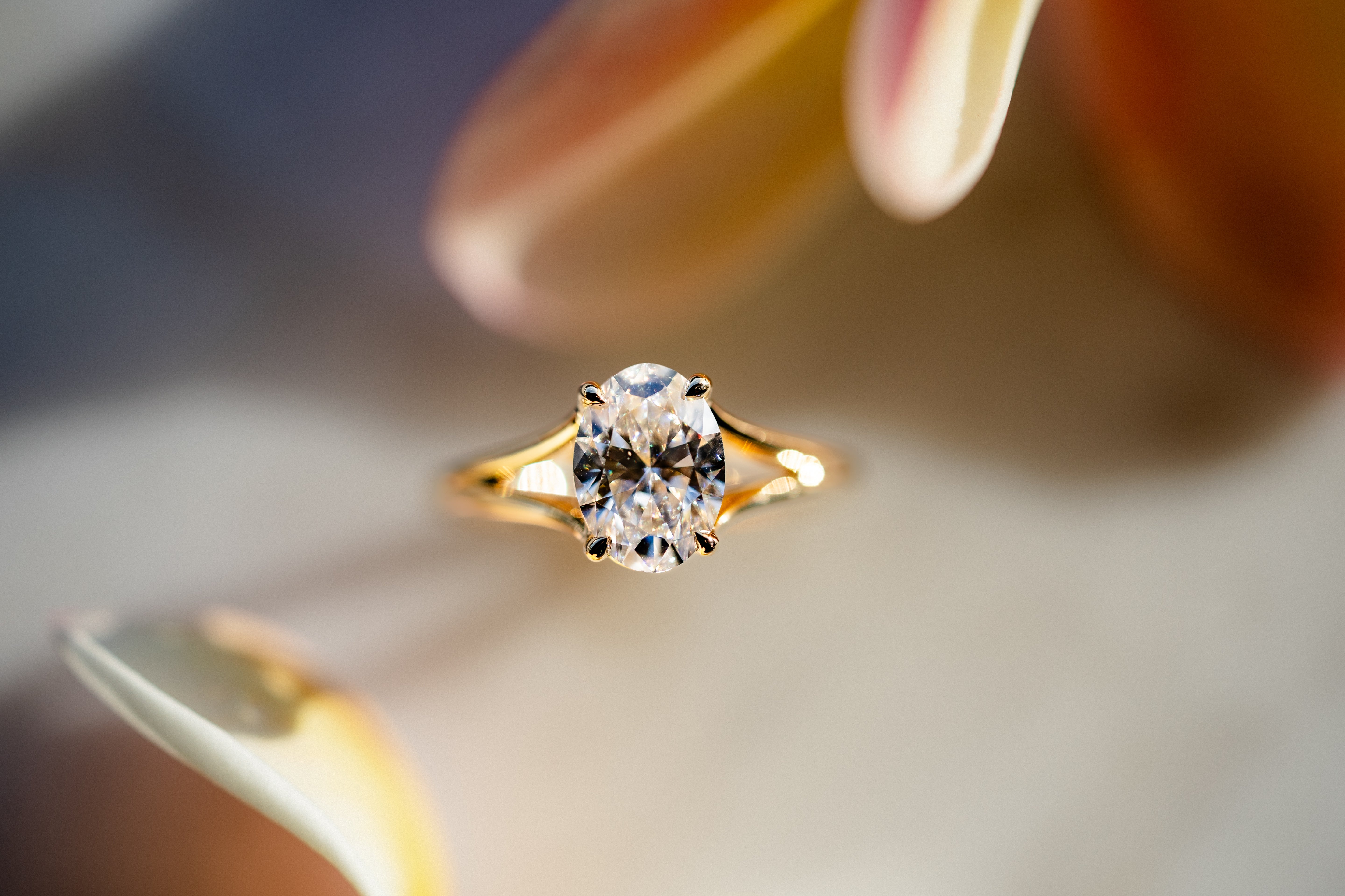 Custom Tulip Cathedral Ring