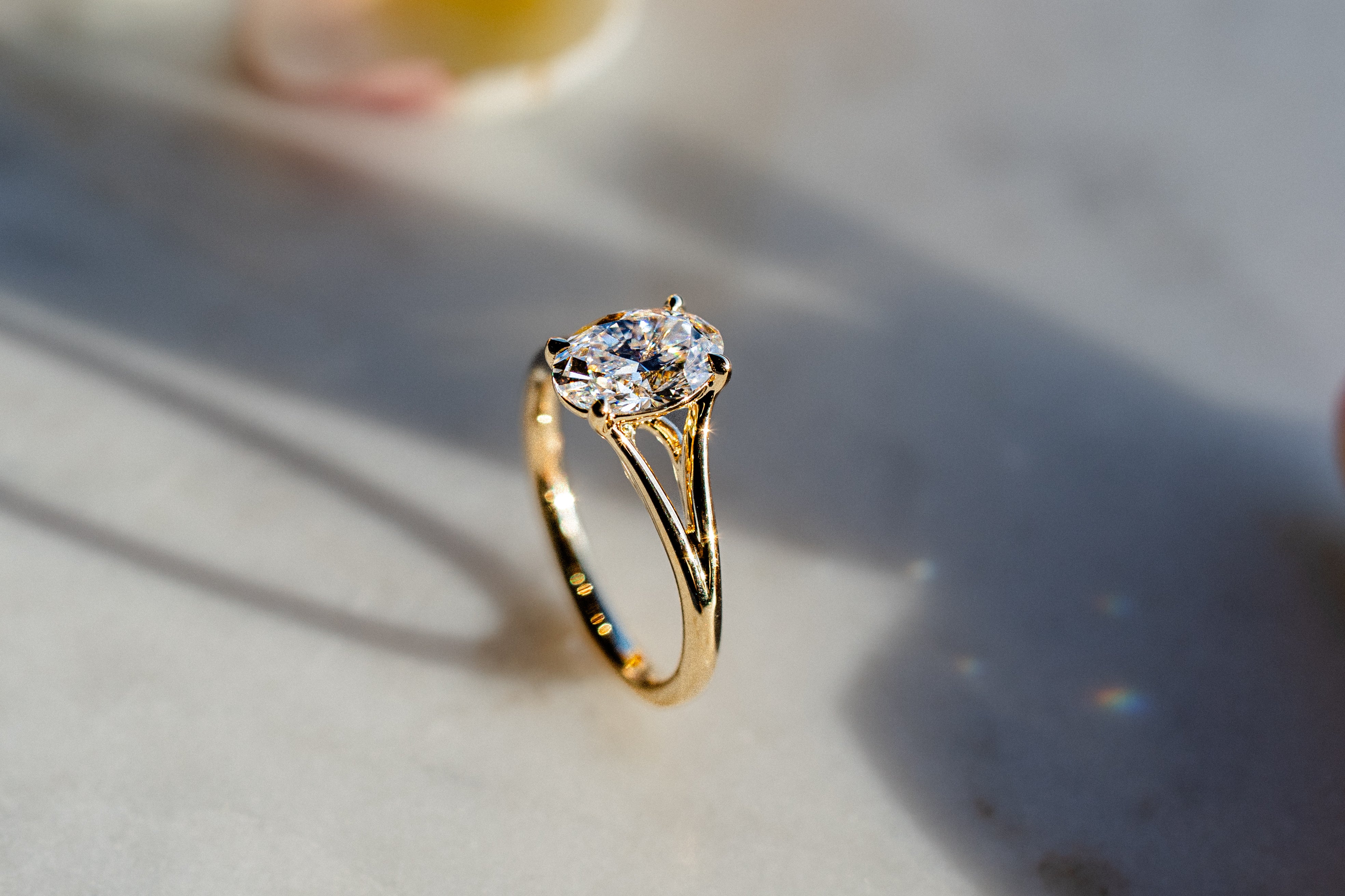 Custom Tulip Cathedral Ring