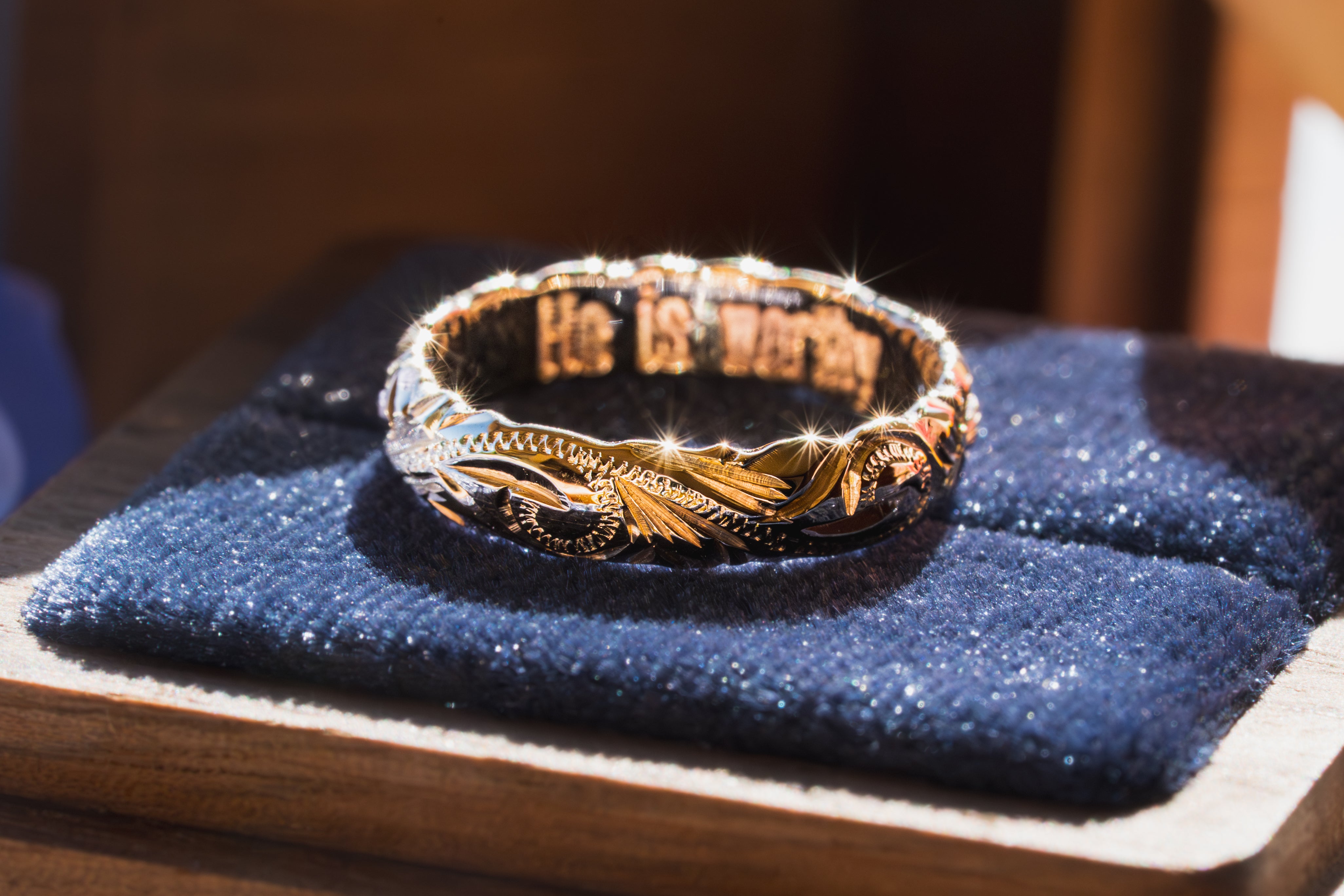 Custom Hawaiian Heirloom Wedding Band