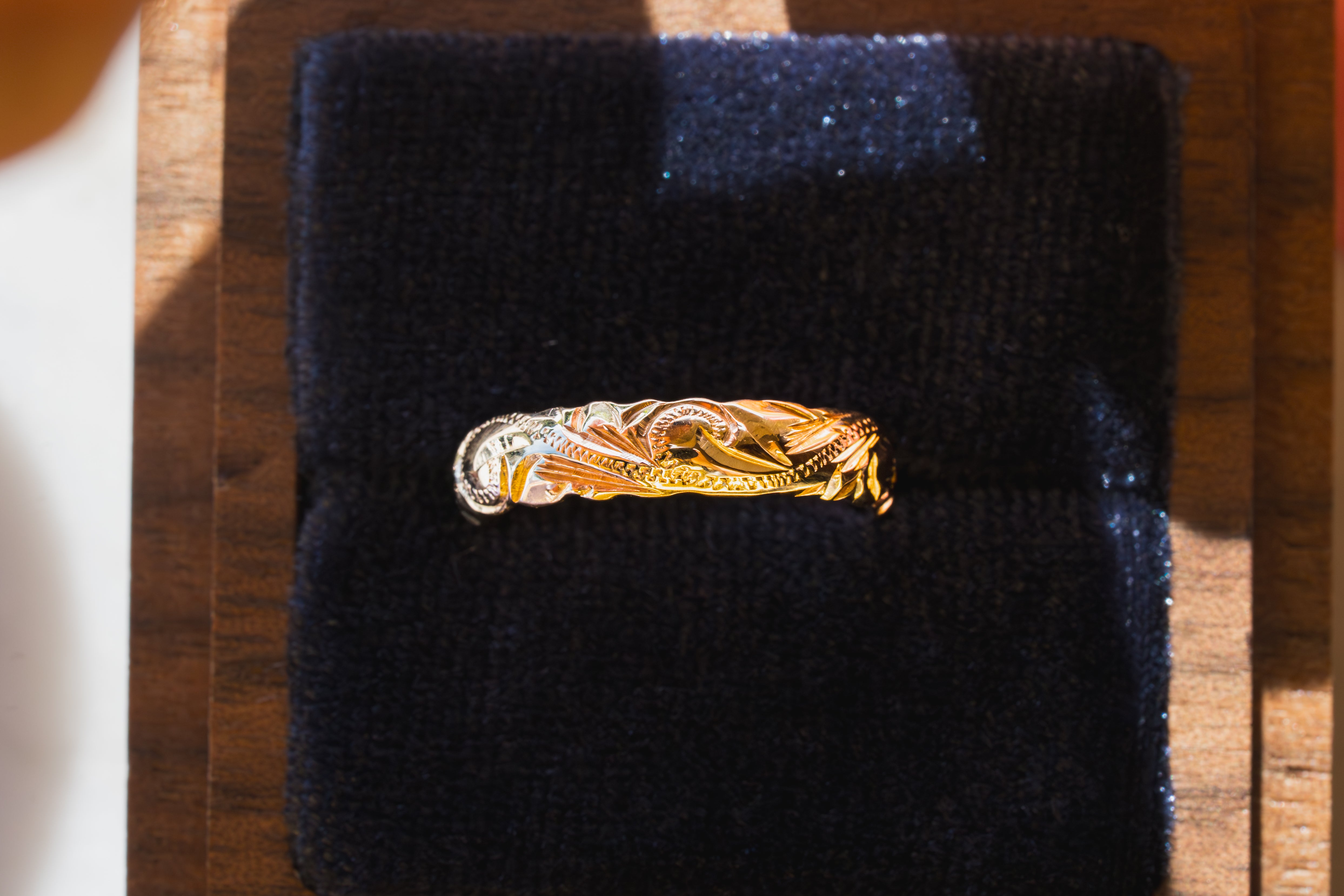 Custom Hawaiian Heirloom Wedding Band