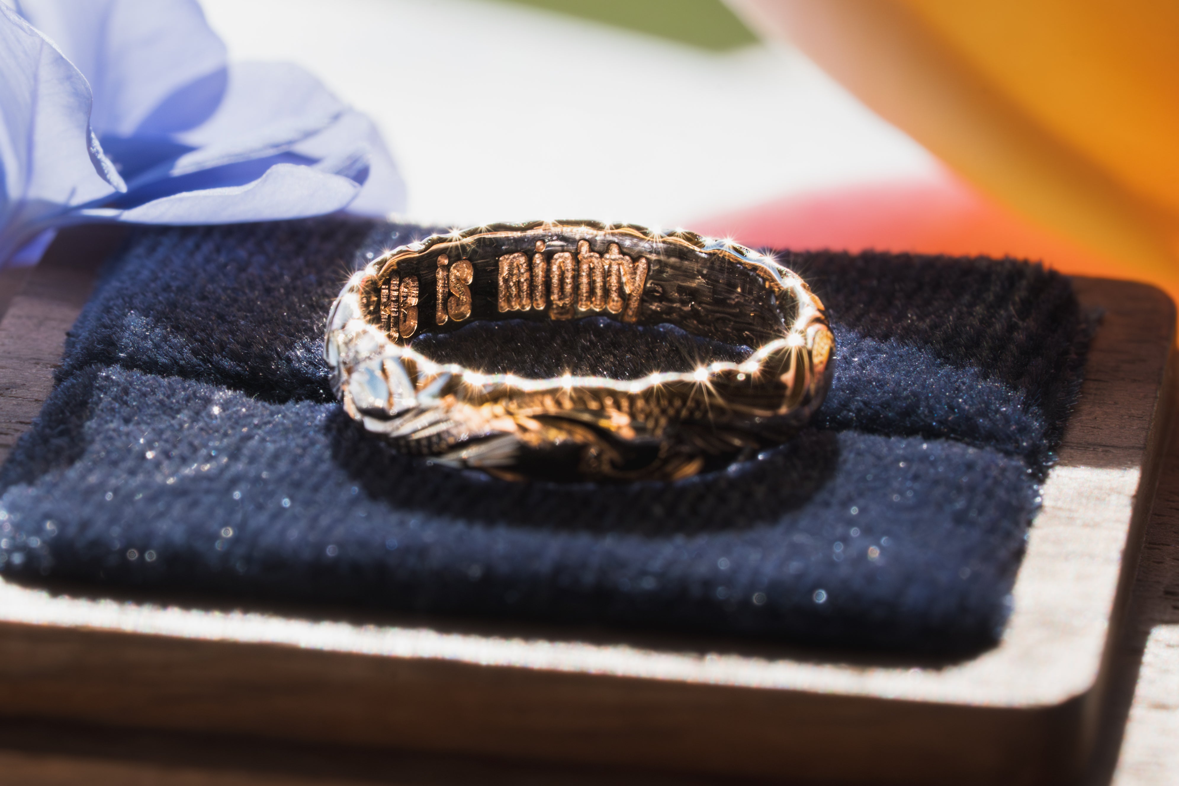 Custom Hawaiian Heirloom Wedding Band