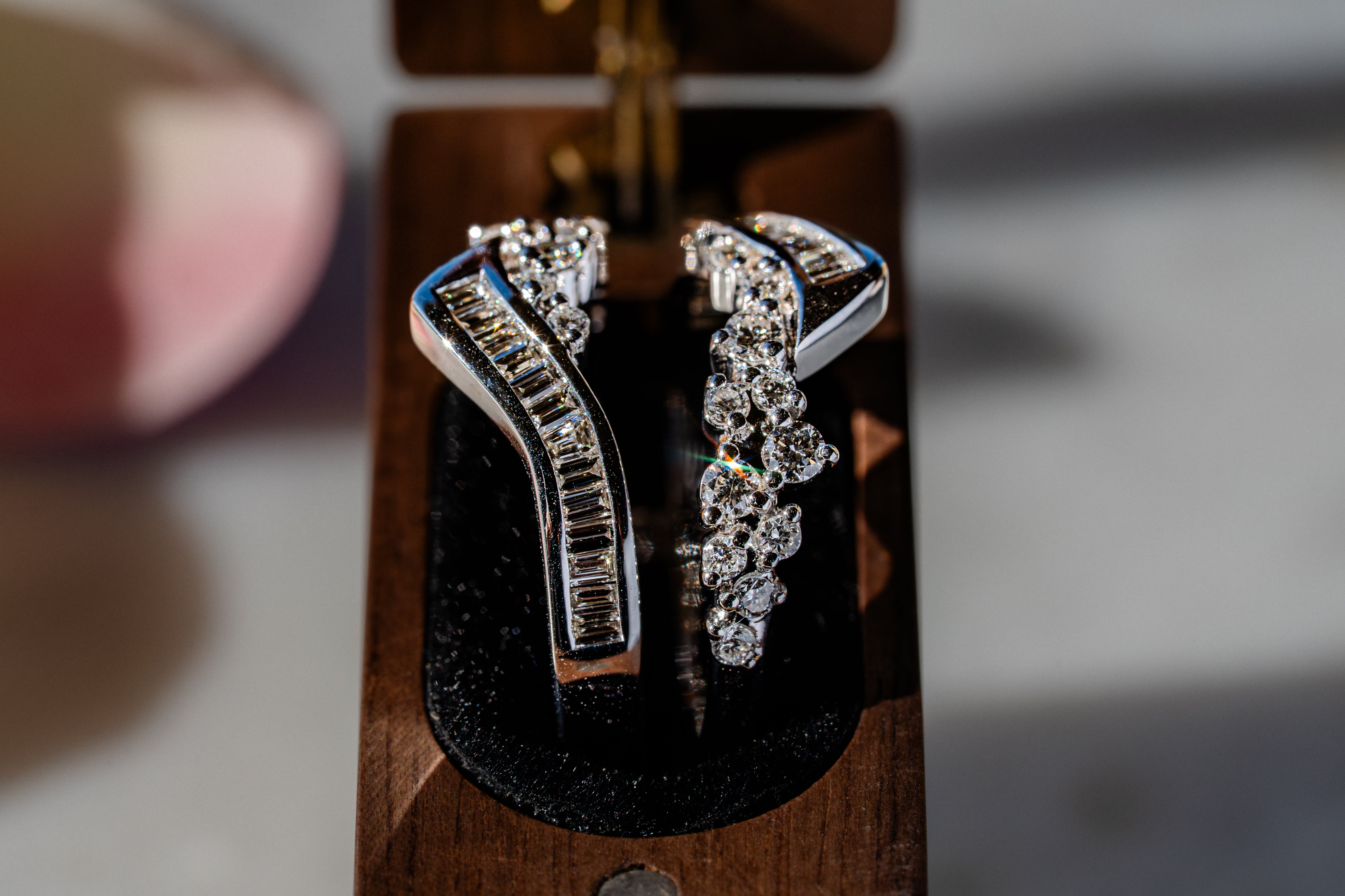 Custom White Wash Diamond Ring Guard
