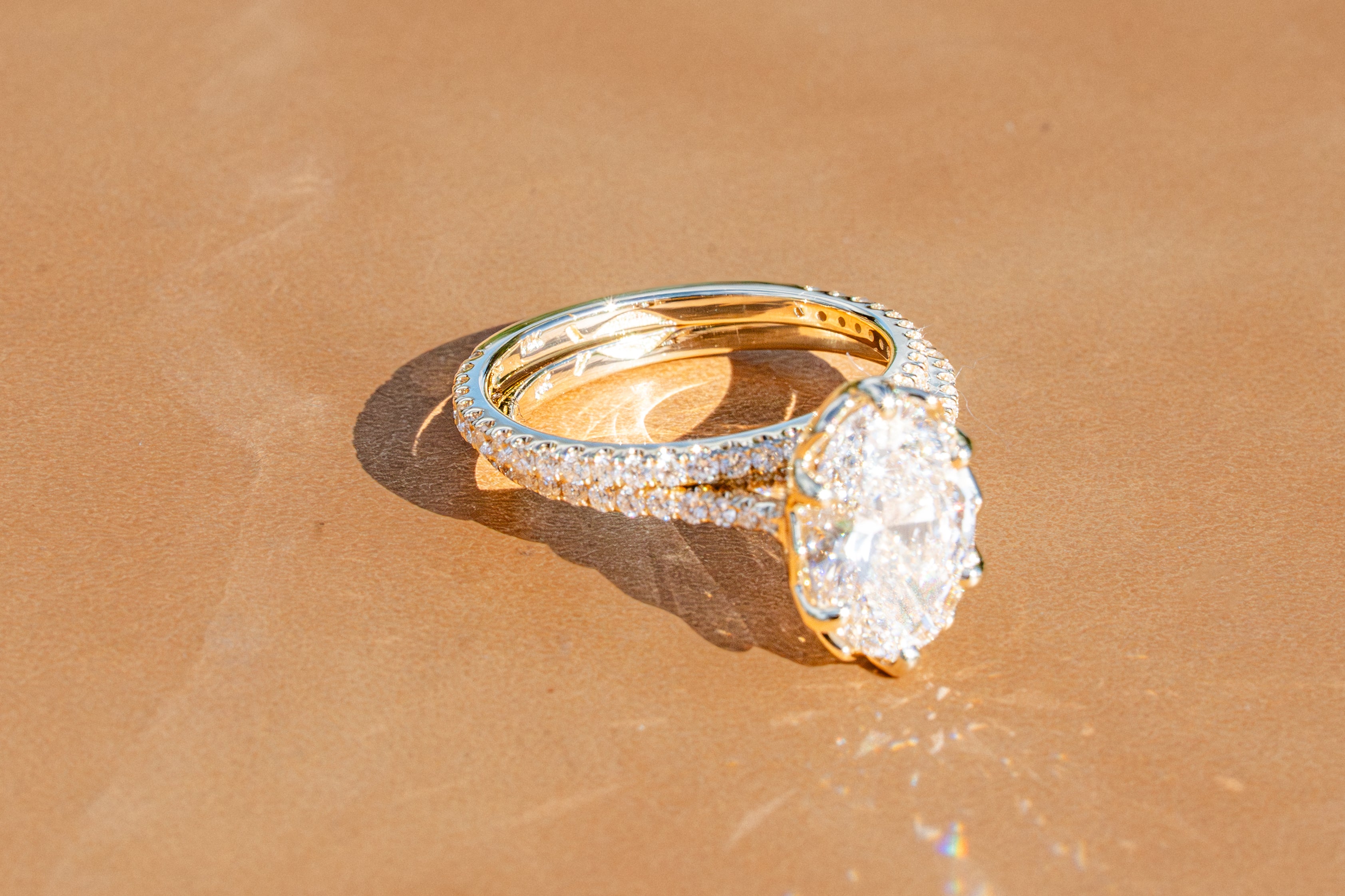 Custom Tulip Basket Wedding Set with Hidden Engraving