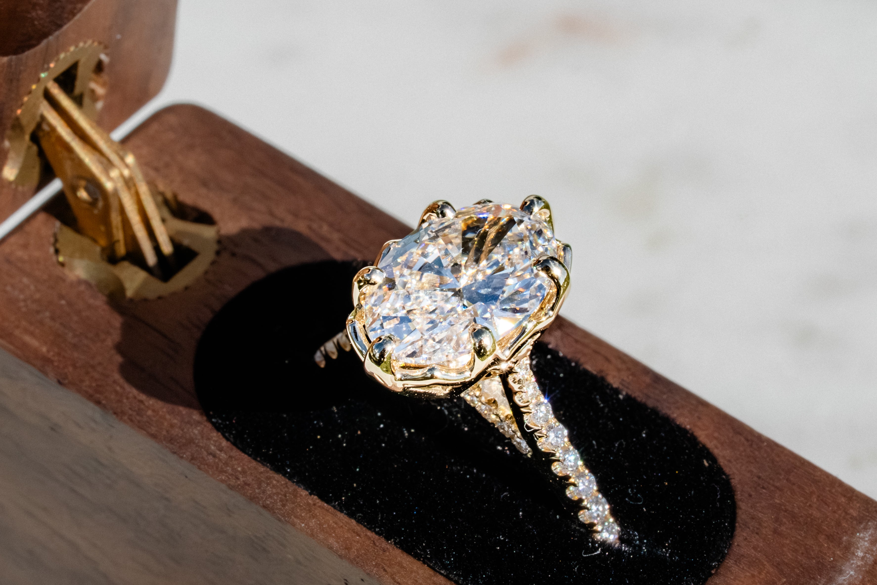 Custom Tulip Basket Wedding Set with Hidden Engraving