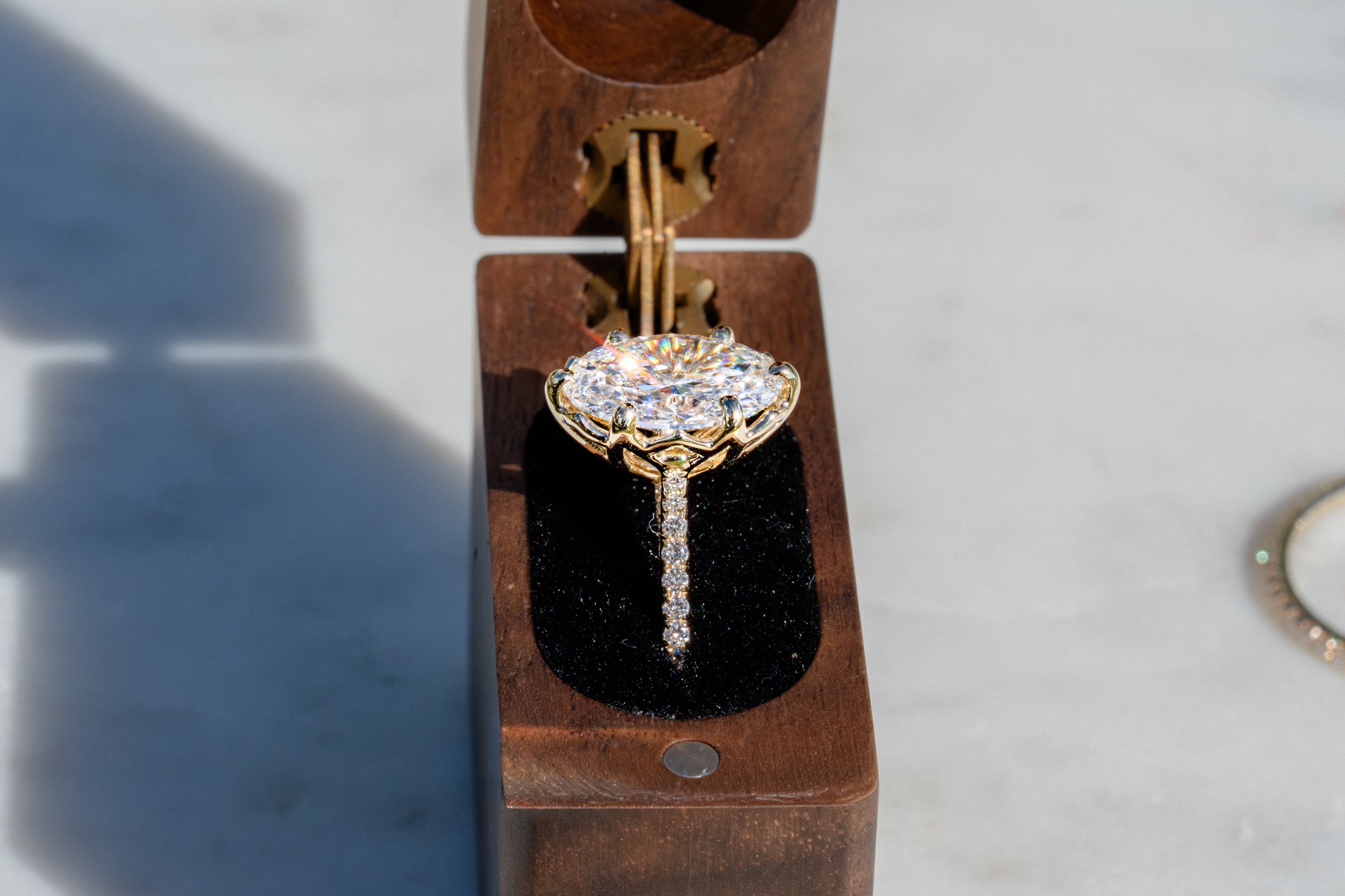 Custom Tulip Basket Wedding Set with Hidden Engraving