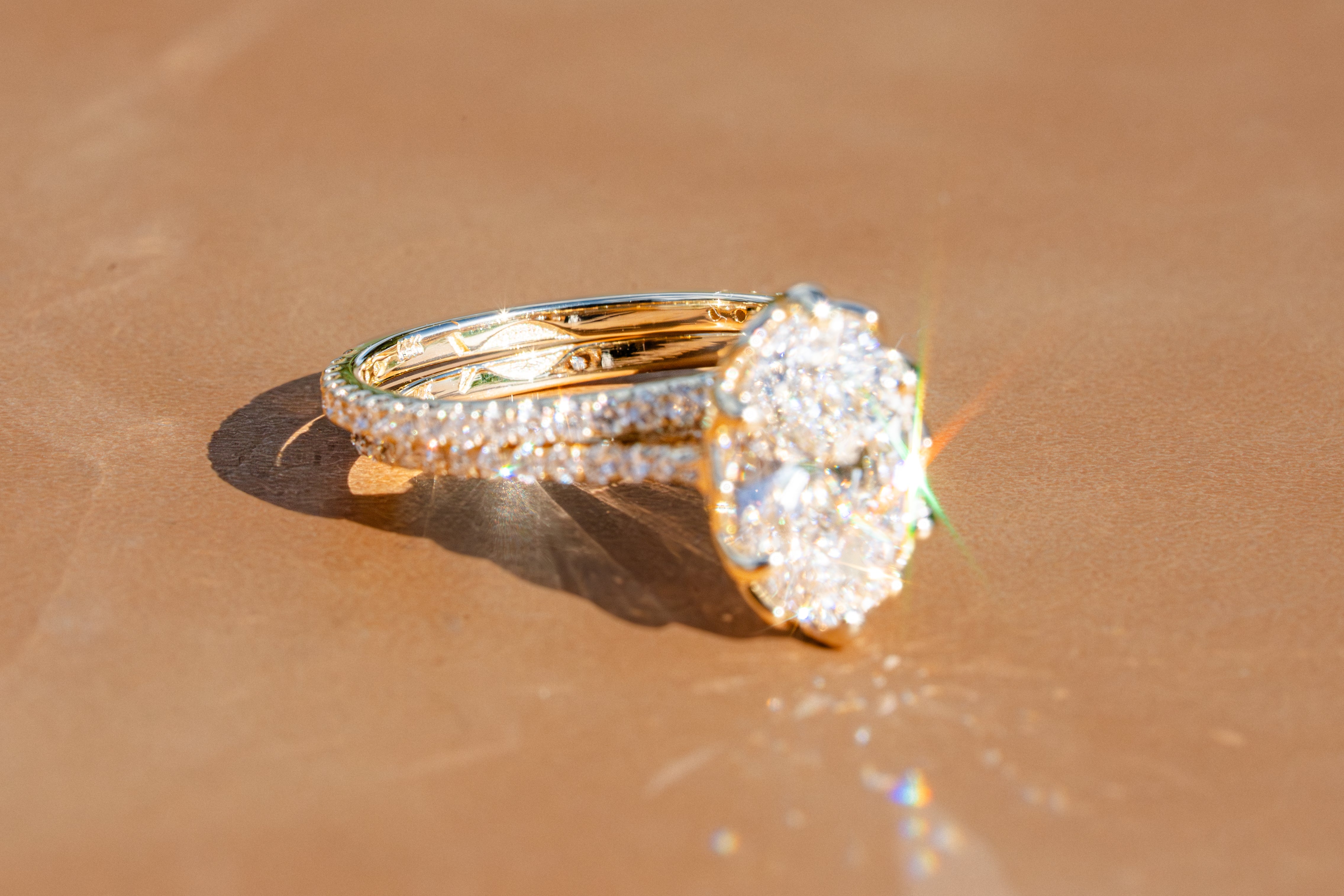 Custom Tulip Basket Wedding Set with Hidden Engraving