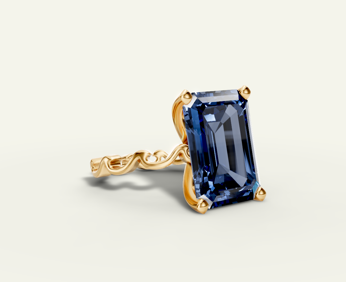 Golden Waves Ring